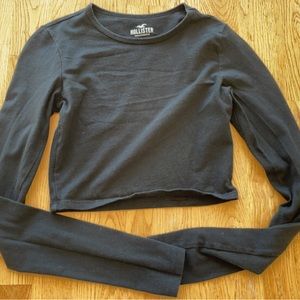Hollister XXS baby tee long sleeve